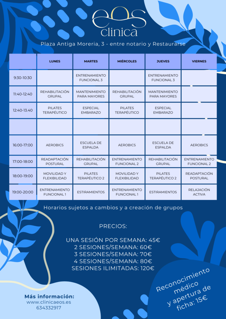 actividades entrenamiento terapeutico Sagunto