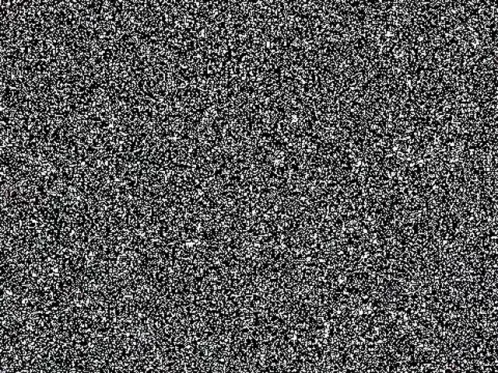imagen animada de la pantalla de una televisión sin señal