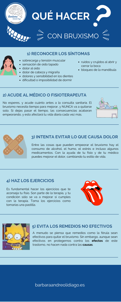 infografia bruxismo qué hacer